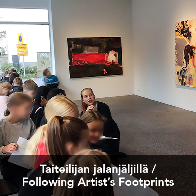 Link to view children's art workshop Following Artist's Footprints